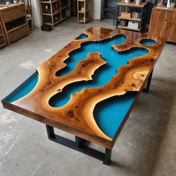 Table résine Époxy | table rivière : art et design exceptionnels